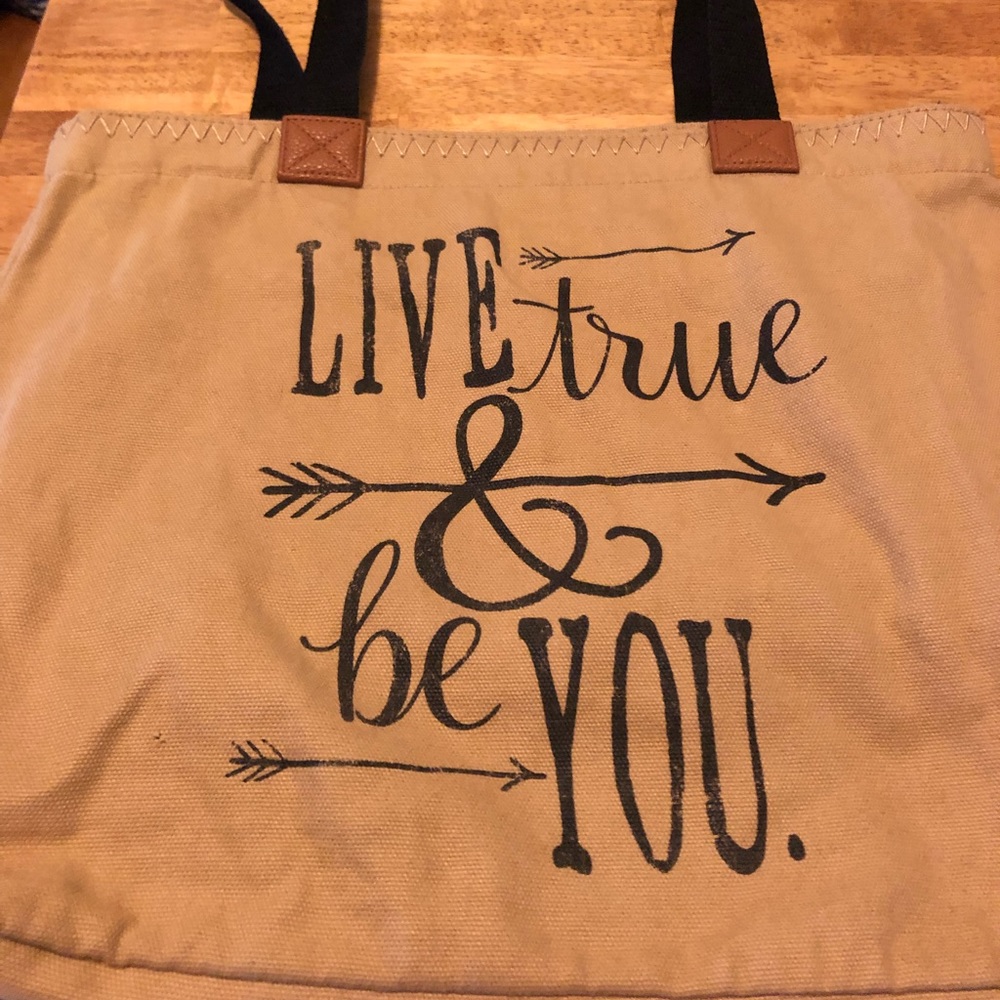 Thirty one canvas arrow bag/ purse